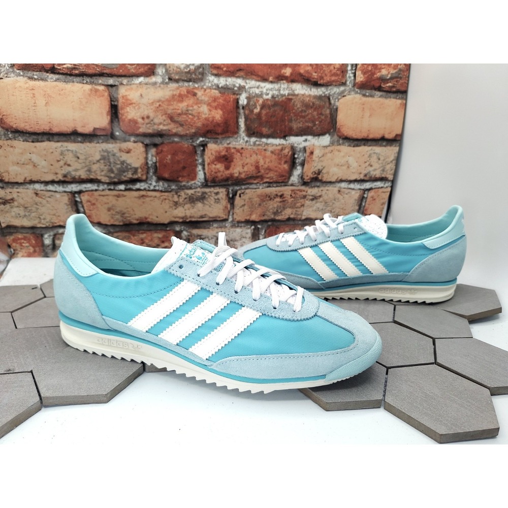 adidas Originals SL 72 OG W Aqua‎ Mint Sky Blue White Women Sz 10 Retro Running